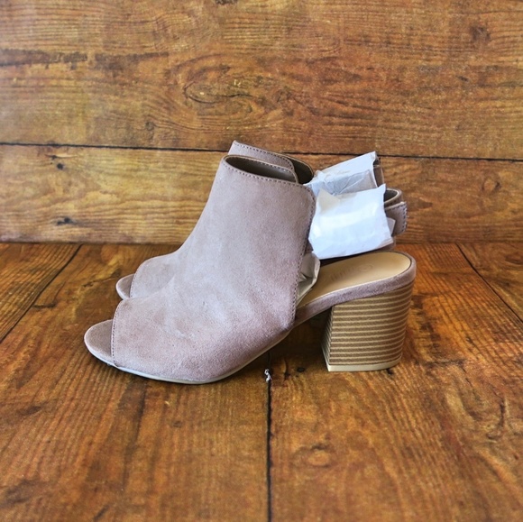 Rogue Shoes - Sold Taupe slingback heel sandals